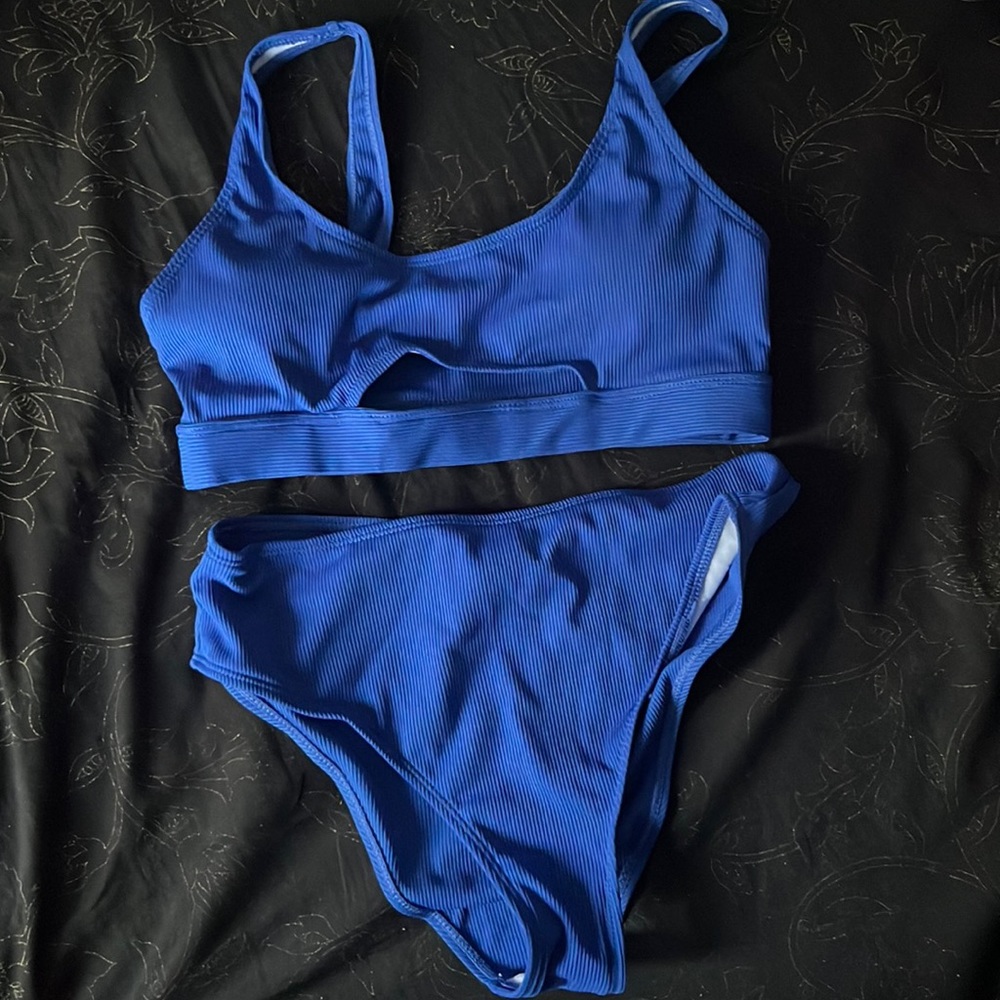 dark blue bikini